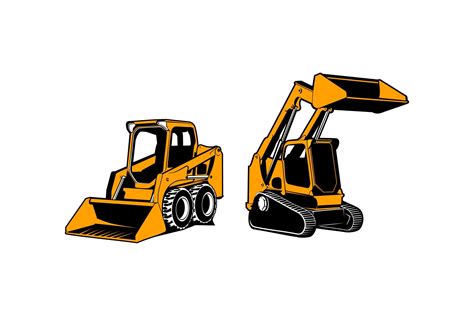 cartoon drawings of skid steer|skid steer vector image.